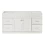 Ariel Hamlet 66" Single Free Standing Vanity Cabinet Only - Less Vanity Top White