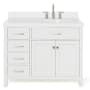 Ariel Bristol 42" Thick Quartz Vanity Top White
