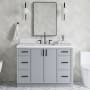 Ariel Kelly 48-1/4" Free Standing Single Basin Vanity Set with Cabinet and Quartz Vanity Top Grey