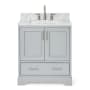 Ariel Stafford 30" Free Standing Single Basin Vanity Set with Cabinet and Marble Vanity Top Grey