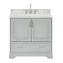 Ariel Stafford 36" Free Standing Single Basin Vanity Set with Cabinet and Marble Vanity Top Grey