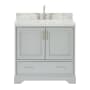 Ariel Stafford 36" Free Standing Single Basin Vanity Set with Cabinet and Marble Vanity Top Grey