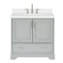 Ariel Stafford 36" Free Standing Single Basin Vanity Set with Cabinet and Quartz Vanity Top Grey