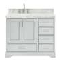 Ariel Stafford 43" Free Standing Single Basin Vanity Set with Cabinet and Marble Vanity Top Grey