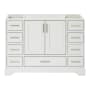 Ariel Stafford 48" Single Free Standing Vanity Cabinet Only - Less Vanity Top White