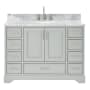 Ariel Stafford 49" Free Standing Single Basin Vanity Set with Cabinet and Marble Vanity Top Grey
