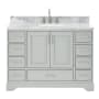 Ariel Stafford 48" Free Standing Single Basin Vanity Set with Cabinet and Marble Vanity Top Grey