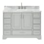 Ariel Stafford 49" Free Standing Single Basin Vanity Set with Cabinet and Marble Vanity Top Grey
