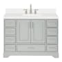 Ariel Stafford 49" Free Standing Single Basin Vanity Set with Cabinet and Quartz Vanity Top Grey