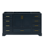 Ariel Stafford 61" Single Free Standing Vanity Cabinet Only - Less Vanity Top Midnight Blue