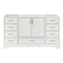 Ariel Stafford 61" Single Free Standing Vanity Cabinet Only - Less Vanity Top White