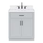Ariel Hepburn 30" Free Standing Single Basin Vanity Set with Cabinet and Quartz Vanity Top Grey