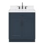 Ariel Hepburn 30" Free Standing Single Basin Vanity Set with Cabinet and Quartz Vanity Top Midnight Blue