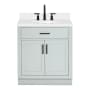 Ariel Hepburn 32" Free Standing Single Basin Vanity Set with Cabinet and Quartz Vanity Top Grey