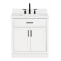 Ariel Hepburn 32" Free Standing Single Basin Vanity Set with Cabinet and Quartz Vanity Top White