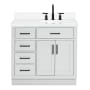 Ariel Hepburn 36" Free Standing Single Basin Vanity Set with Cabinet and Quartz Vanity Top Grey