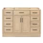 Ariel Hepburn 48" Single Free Standing Vanity Cabinet Only - Less Vanity Top Oak