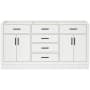 Ariel Hepburn 66" Double Free Standing Vanity Cabinet Only - Less Vanity Top White