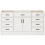 Ariel Hepburn 66" Single Free Standing Vanity Cabinet Only - Less Vanity Top White