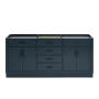 Ariel Hepburn 72" Double Free Standing Vanity Cabinet Only - Less Vanity Top Midnight Blue