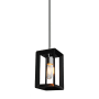 Artcraft Lighting Vineyard 5" Wide Mini Pendant Black / Chrome