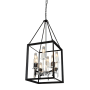 Artcraft Lighting Vineyard 8 Light 16" Wide Taper Candle Square Chandelier Black / Chrome