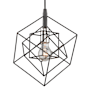 Artcraft Lighting Artistry 10" Wide Mini Pendant Matte Black / Polished Nickel