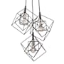 Artcraft Lighting Artistry 3 Light 28" Wide Multi Light Pendant Matte Black / Polished Nickel
