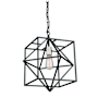 Artcraft Lighting Roxton 15" Wide Pendant Matte Black / Polished Nickel