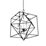Artcraft Lighting Roxton 4 Light 25" Wide Candle Style Chandelier Matte Black / Polished Nickel