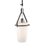 Artcraft Lighting Brydon 7" Wide Pendant / Converts To Wall Sconce Black / Brushed Nickel