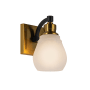 Artcraft Lighting Nelson 8" Tall Bathroom Sconce Brass / Black / Clear