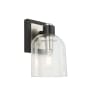Artcraft Lighting Lyndon 8" Tall Bathroom Sconce Black / Brushed Nickel