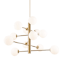 Artcraft Lighting Aurelia 34" Wide Chandelier Brass / Clear