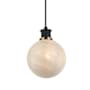 Artcraft Lighting Gem 6" Wide Mini Pendant Black / Brushed Brass / Clear