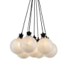 Artcraft Lighting Gem 18" Wide Chandelier Black / Brushed Brass / Clear