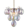 Artcraft Lighting Globo 18" Wide Chandelier Brass / Iridescent