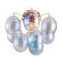 Artcraft Lighting Globo 4 Light 16" Wide Semi-Flush Ceiling Fixture Brass / Iridescent