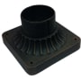Artcraft Lighting Palermo 6" Square Pier Mount Base Black