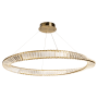 Artcraft Lighting Stella 40" Wide Crystal Ring Chandelier Brushed Brass