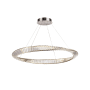 Artcraft Lighting Stella 40" Wide Crystal Ring Chandelier Satin Nickel