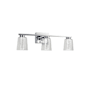 Artcraft Lighting Dalton 3 Light 24" Wide Vanity Light Chrome / Clear