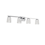 Artcraft Lighting Dalton 4 Light 34" Wide Vanity Light Chrome / Clear