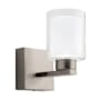 Artcraft Lighting Saville 8" Tall Bathroom Sconce Brushed Nickel / Clear