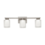 Artcraft Lighting Saville 3 Light 24" Wide Vanity Light Brushed Nickel / Clear