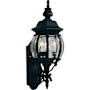 Artcraft Lighting Classico 3 Light Outdoor Wall Sconce Black
