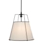 Artcraft Lighting Pullman 3 Light 17" Wide Pendant Black / Cream