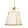 Artcraft Lighting Pullman 3 Light 17" Wide Pendant Brass / Cream