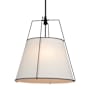 Artcraft Lighting Pullman 4 Light 21" Wide Pendant Black / Cream
