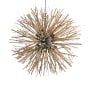 Arteriors Finch 8 Light 43" Wide Abstract Chandelier Natural Iron / Natural Stained